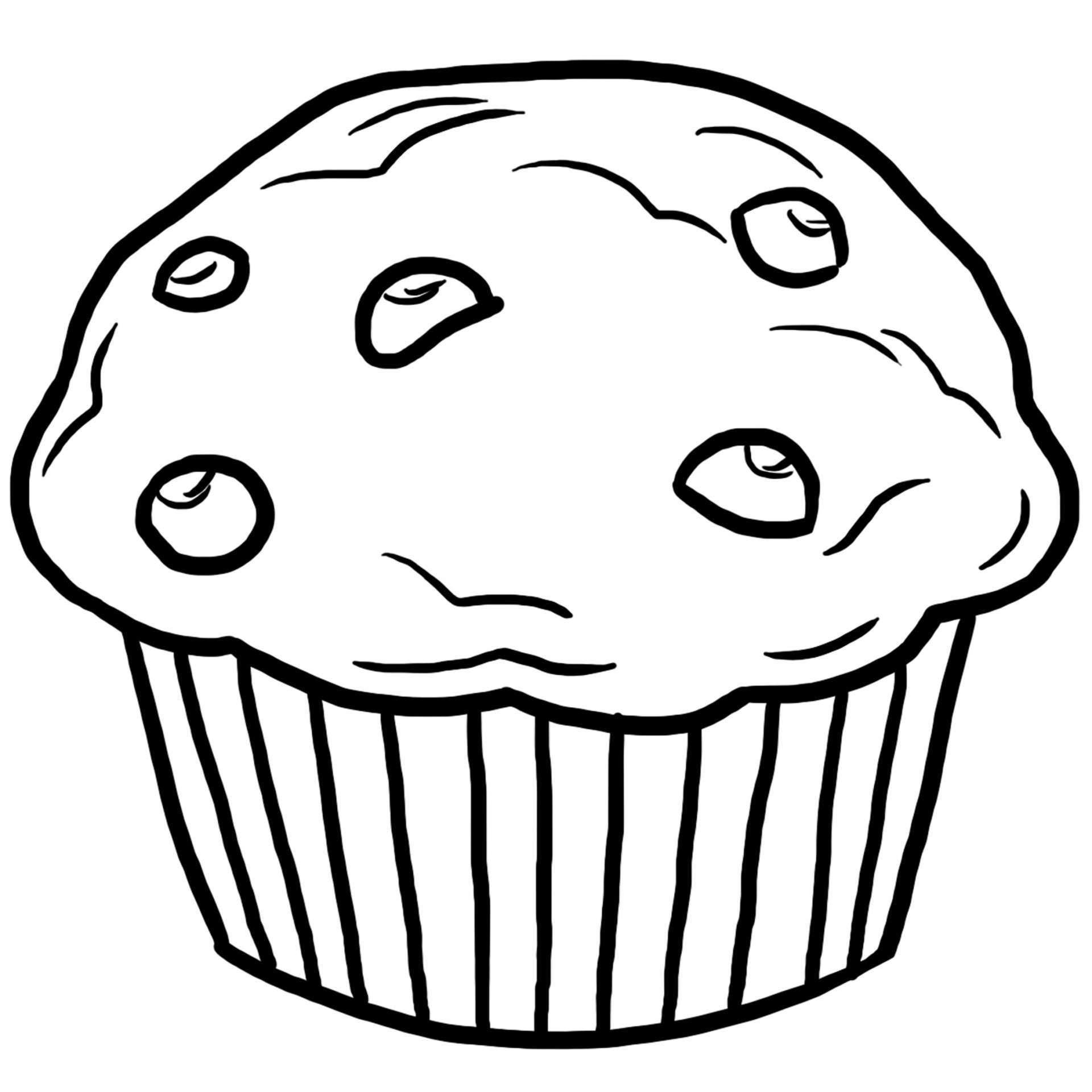 coloriage des aliments  muffin  jeux et outils