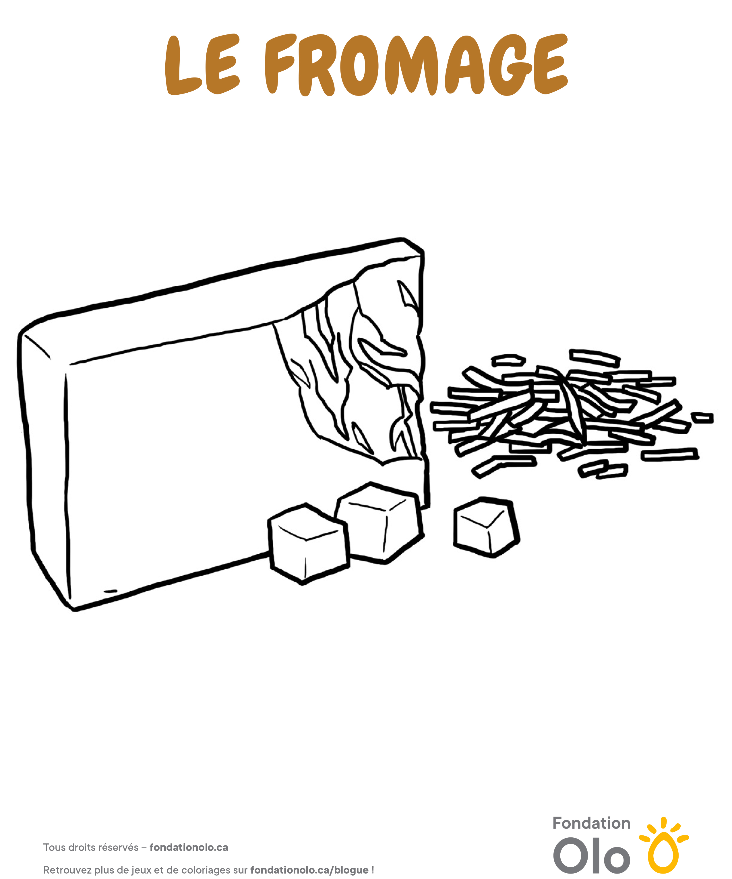 Fondation Olo Coloriage Fromage 2019