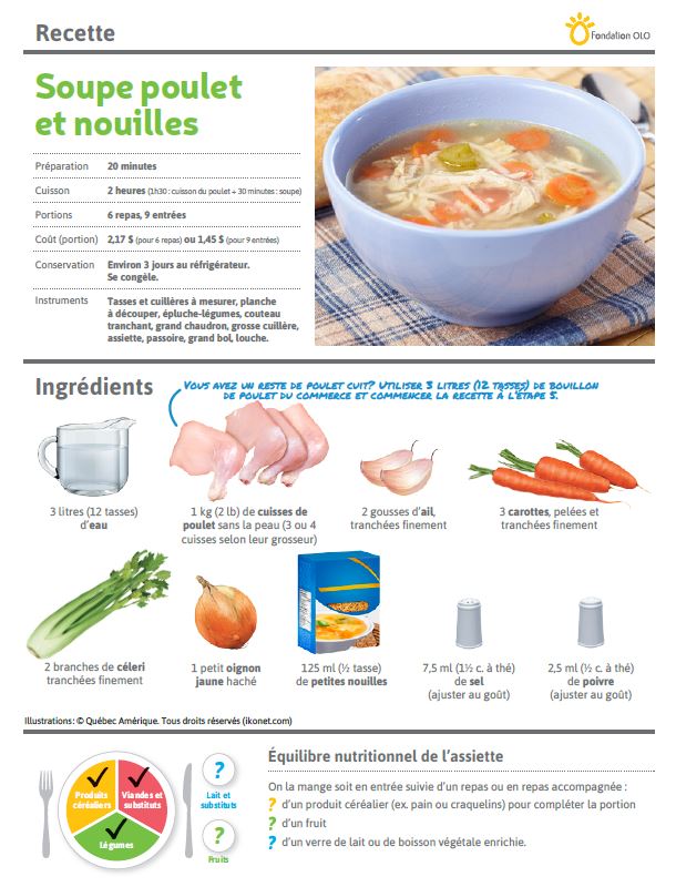 Soupe Poulet Nouille Olo