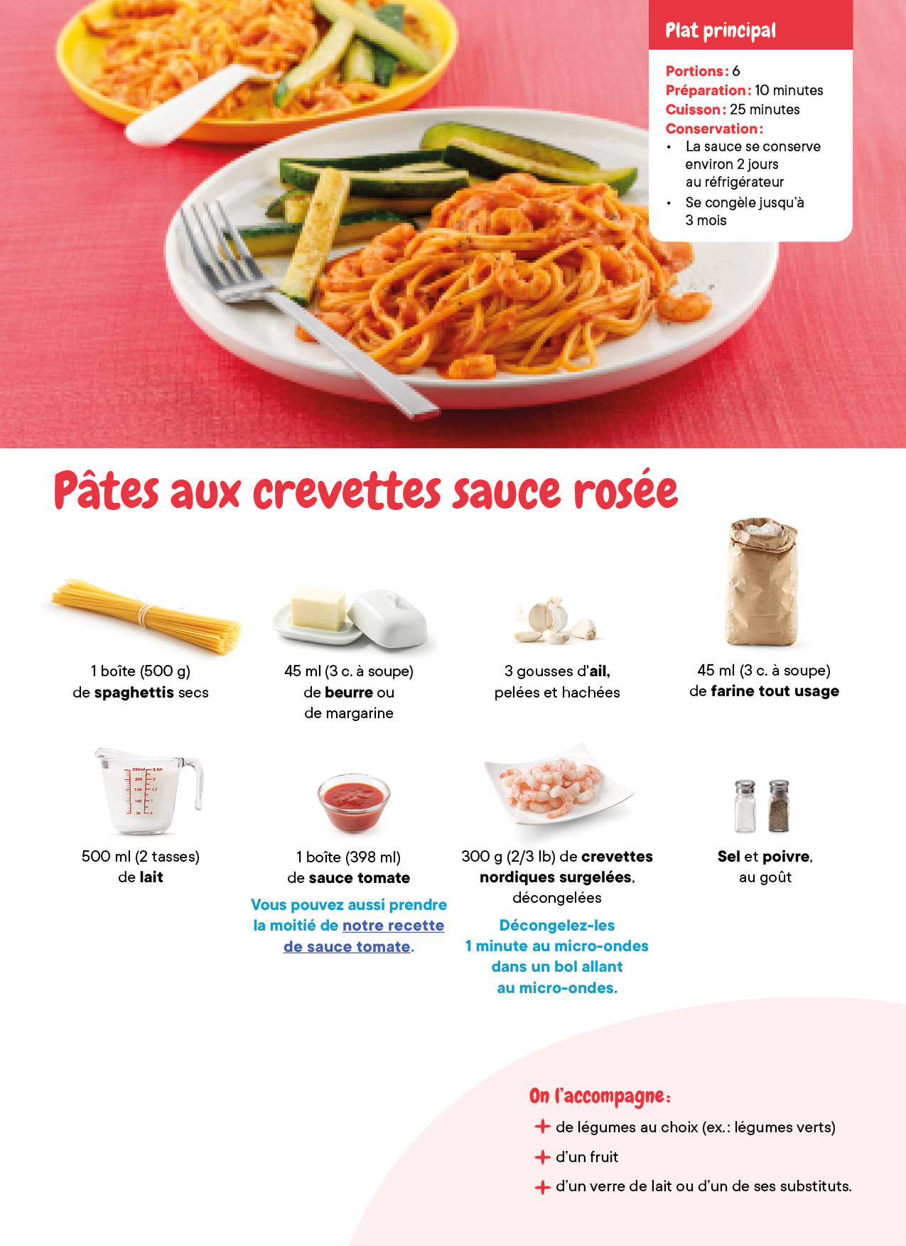 Pates Crevettes Sauce Rosee