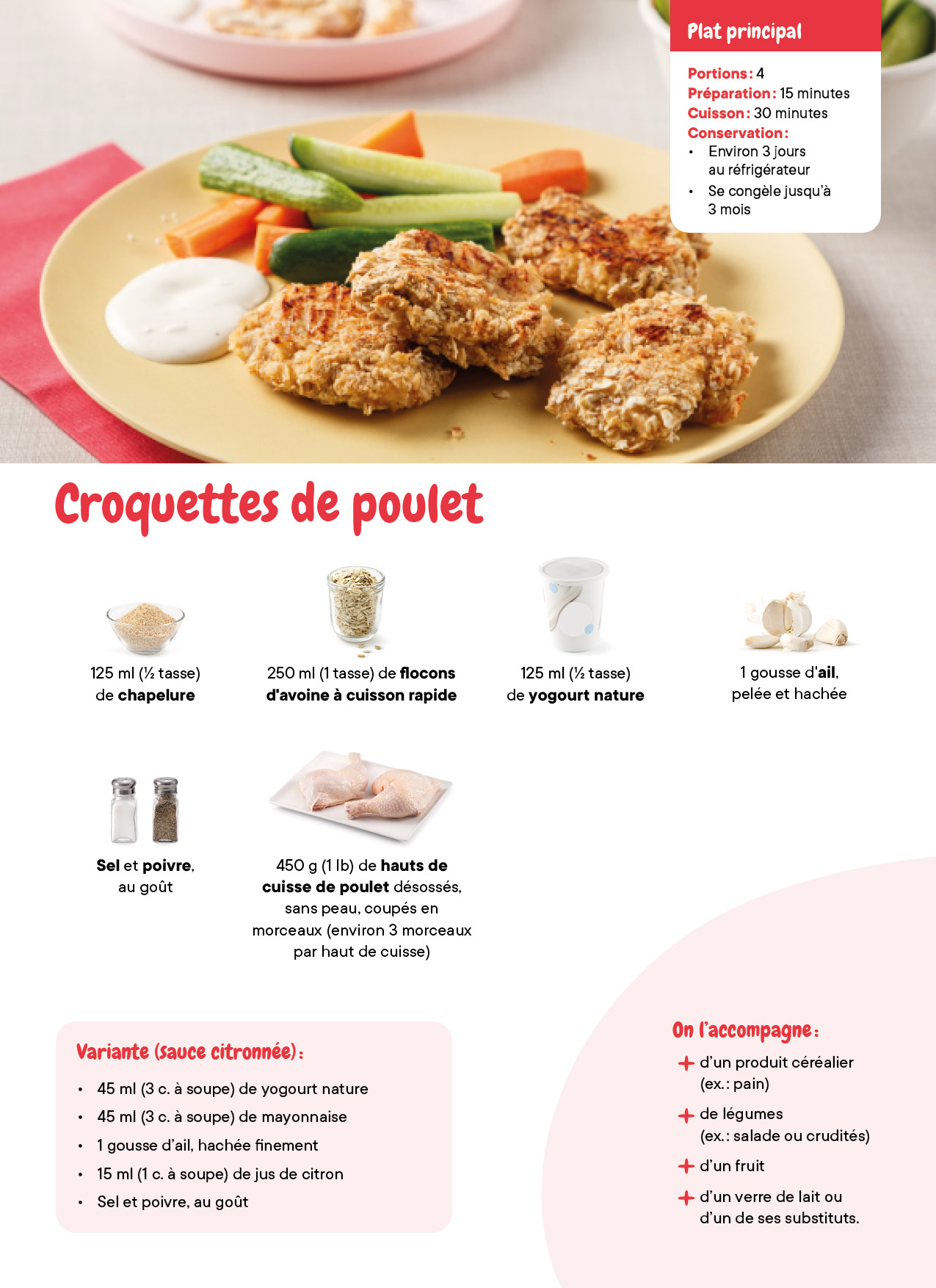 Croquettes Poulet