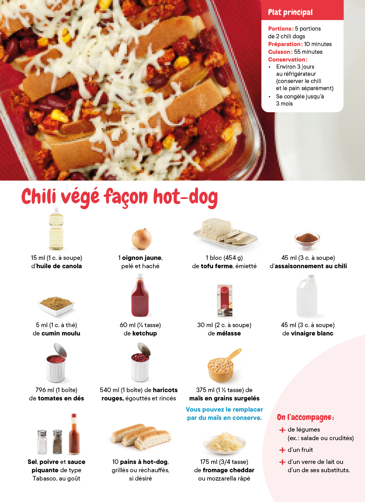 Chili Vege Facon Hot Dog