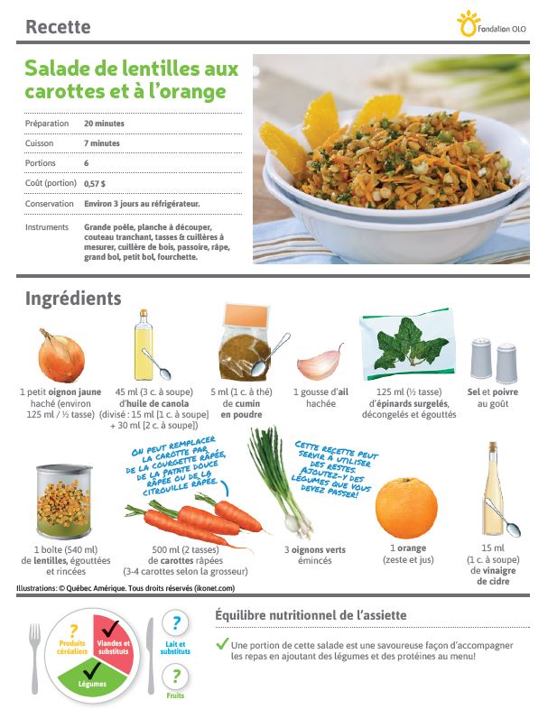 Salalde Lentille Carotte Orange Olo