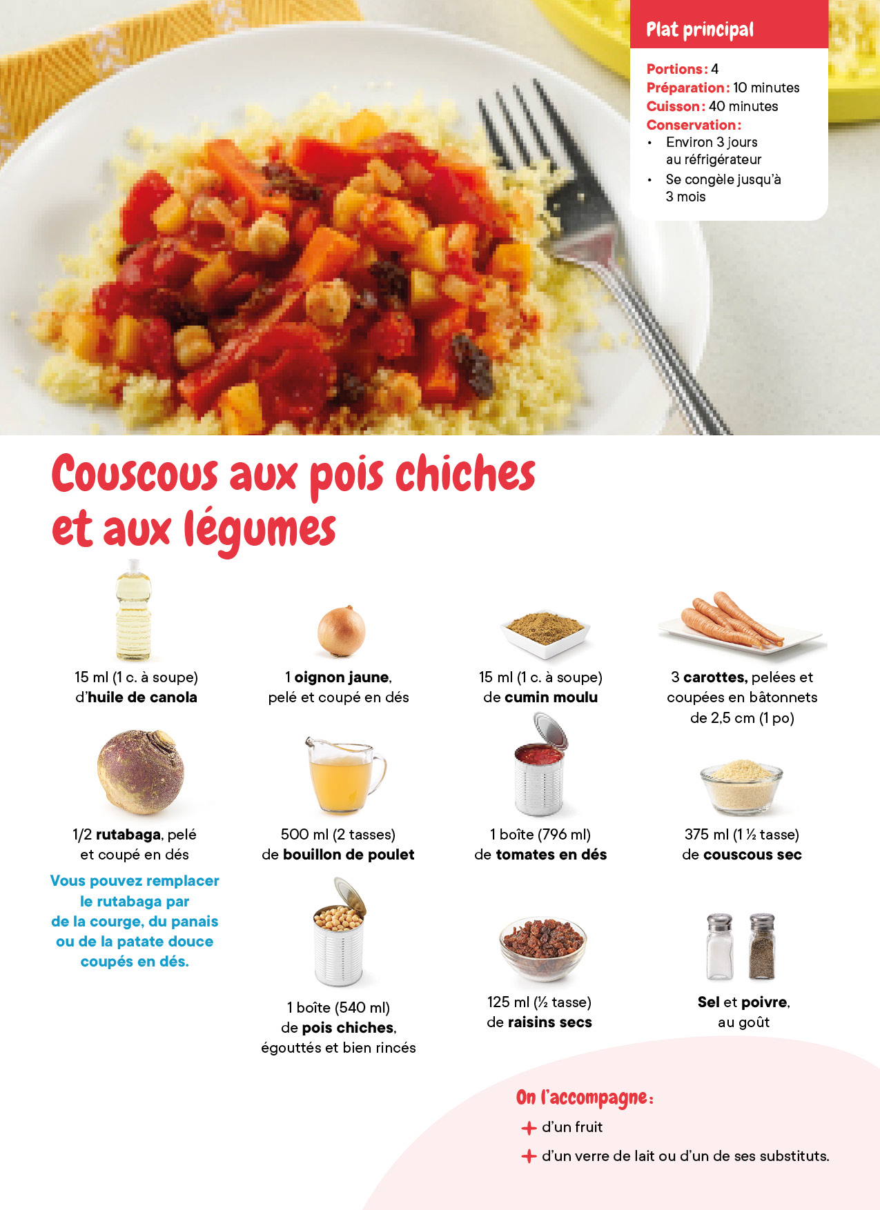Couscous Pois Chices Et Legumes