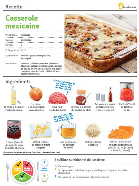 Casserole Mexicaine Olo