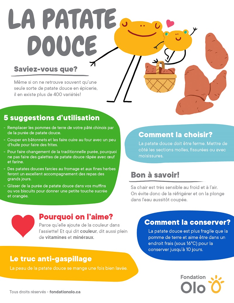 Fondation Olo Infographie Patate Douce 2019