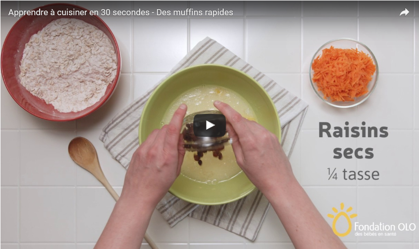 Apprenez à cuisiner en 30 secondes – Des muffins rapides