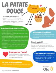 Fondation Olo | Infographie | Patate douce